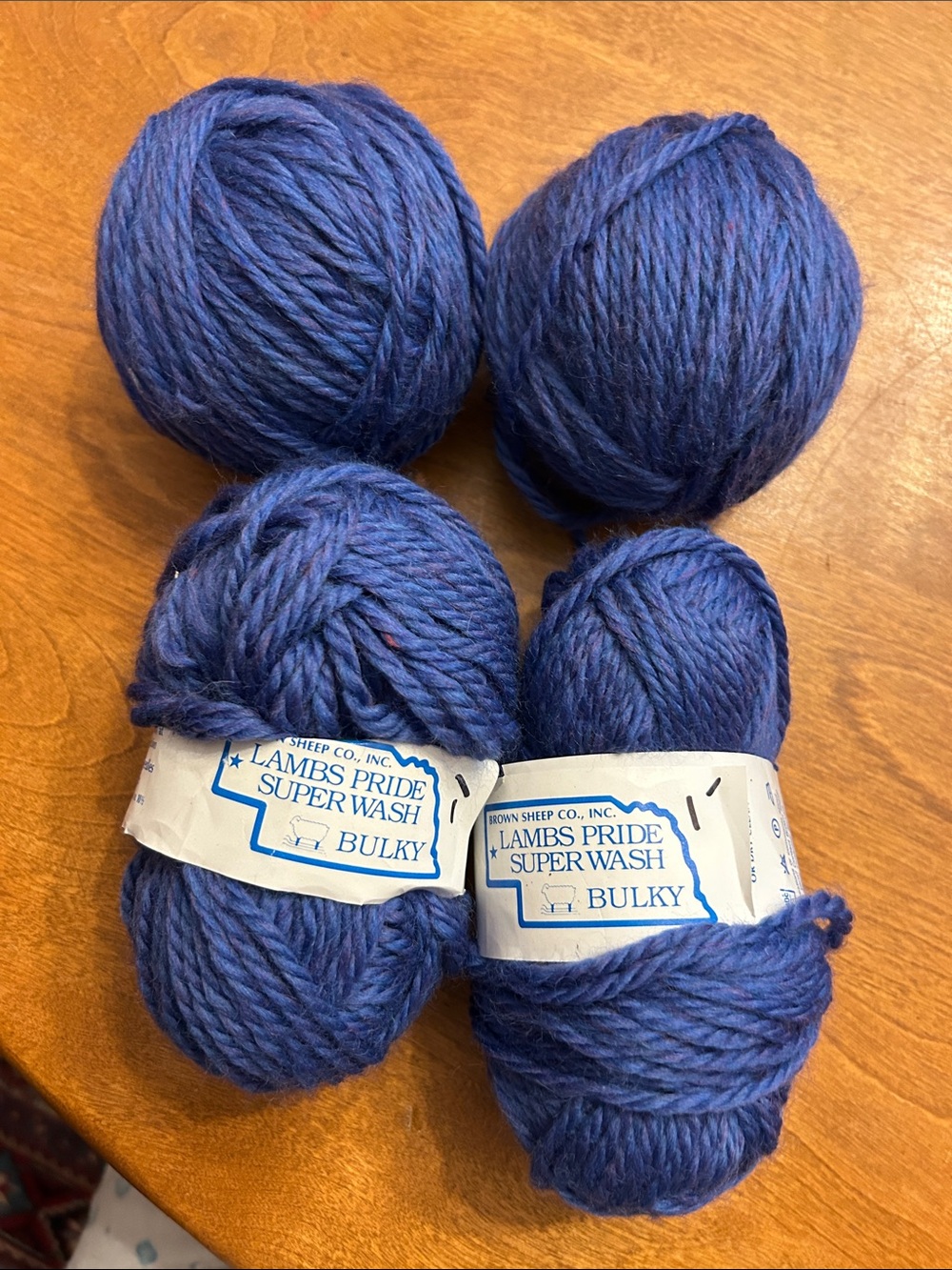 Superwash Bulky Yarn - Deep Blue
